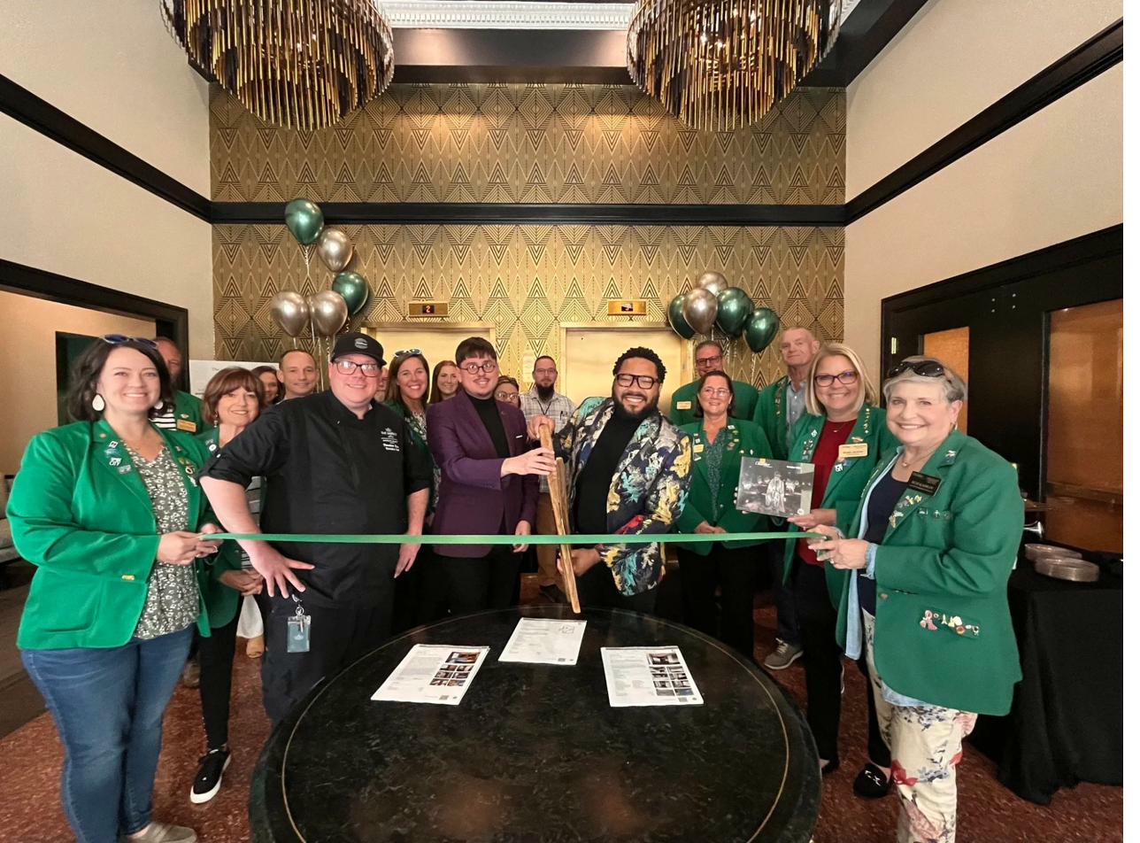 Lobby celebration